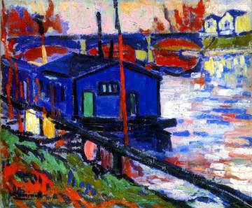 The Seine, Le Pecq Artwork by Maurice De Vlaminck