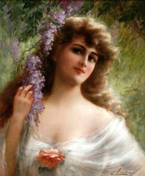 Portrait Of A Woman Artwork by Emile Vernon