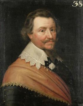 Portrait Of Ernst Casimir Count Of Nassau Artwork by Jan van Teylingen