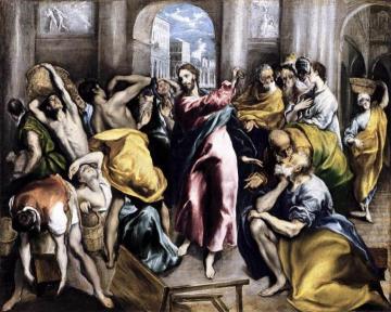 The Purification of the Temple Artwork by El Greco