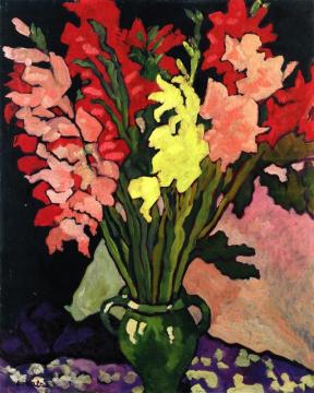 Bouquet Of Gladiolas Artwork by Louis Valtat