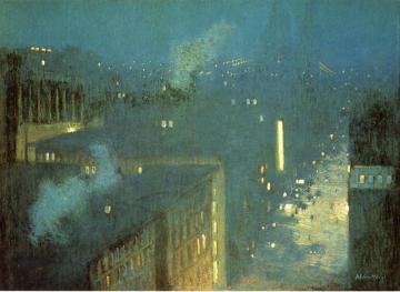 The Bridge: Nocturne Artwork by Julian Alden Weir