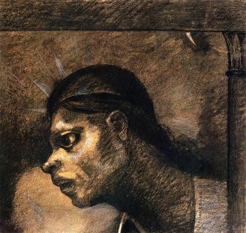 A Man of the People, Also Known as Savage Artwork by Odilon Redon