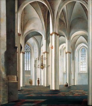 Interior of the Buurkerk, Utrecht Artwork by Peter Saenredam