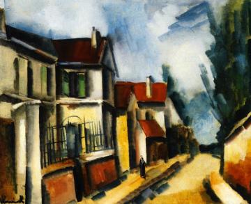 Village Street Artwork by Maurice De Vlaminck