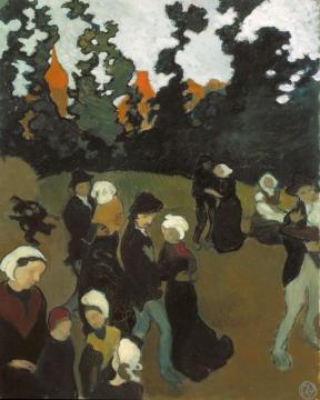 The Breton Dance Artwork by Maurice Denis