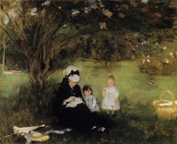 Lilacs at Maurecourt Artwork by Berthe Morisot