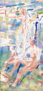 Men Turned towards the Sun Artwork by Edvard Munch