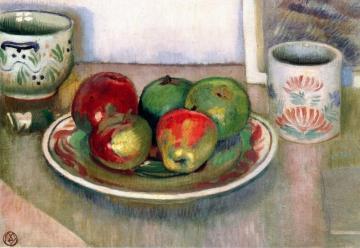 Still Life, Breton Earthenware And Apples Artwork by Maurice Denis
