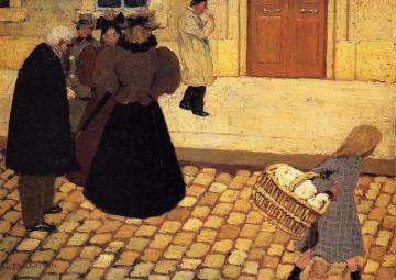 Street Scene Artwork by Felix Vallotton