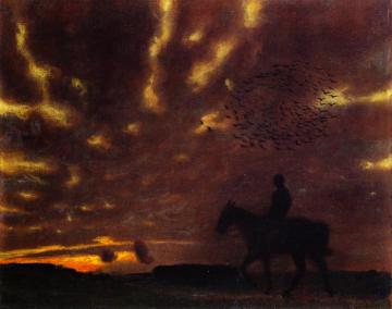 Autumn Evening Artwork by Franz von Stuck