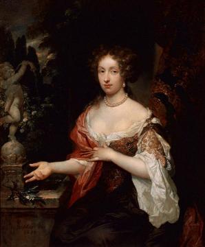 Portrait of Maria Timmers Artwork by Caspar Netscher