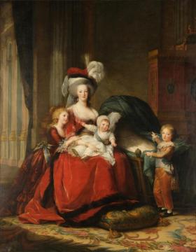 Marie Antoinette And Her Children Artwork by Elisabeth Vigee Le Brun