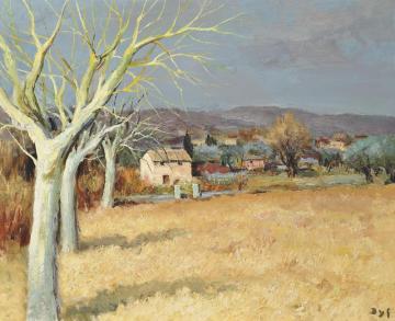 Countryside, Tourette-sur-loup Artwork by Marcel Dyf