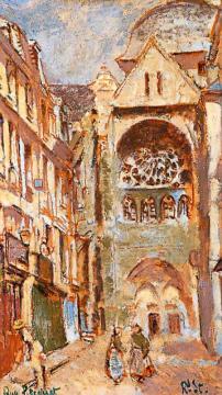 La Rue Picquet, Dieppe, France Artwork by Walter Richard Sickert