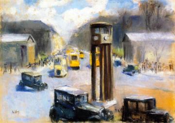 Traffic Jam At Potsdamer Platz Artwork by Lesser Ury