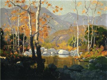 Spring Landscape Artwork by Elmer Wachtel