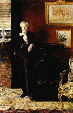 Portrait of Edmond de Goncourt Artwork by Jean-François Raffaëlli