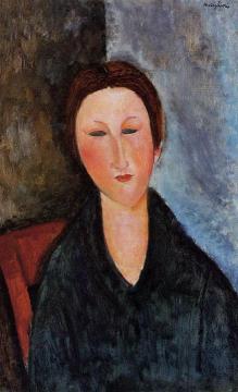 Bust of a Young Woman Artwork by Amedeo Modigliani
