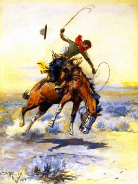 The Bucker Artwork by Charles Marion Russell