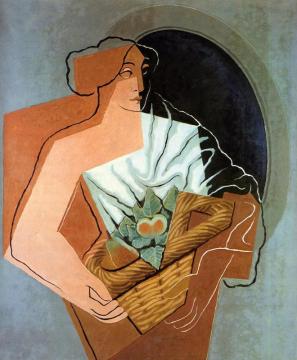 Woman With Basket Artwork by Juan Gris