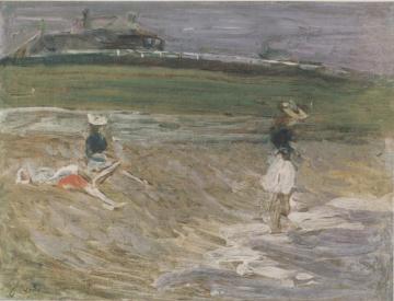 Children On The Beach, Southwold Artwork by Philip Wilson Steer