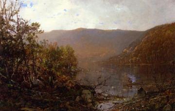 Fishing In The Adirondacks Artwork by William Louis Sonntag