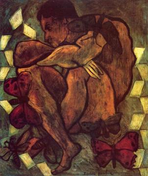 Male Nude with Butterflies Artwork by Francis Picabia