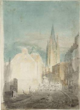 Oxford, St Mary's and the Radcliffe Camera from Oriel Lane Artwork by Joseph Mallord William Turner