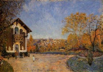 View of Marly-le-Roi from House at Coeur-Colant Artwork by Alfred Sisley