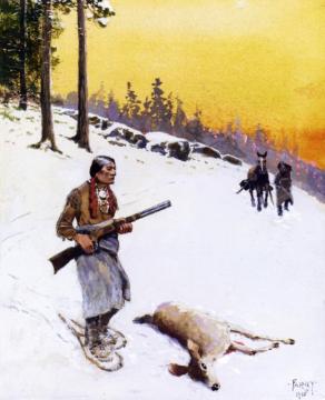 Peace And Plenty Artwork by Henry F. Farny