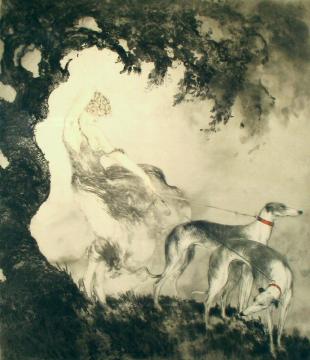 Gust Of Wind Artwork by Louis Icart