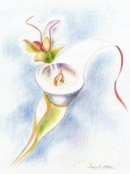 Fantasy Flower Artwork by Joseph Stella