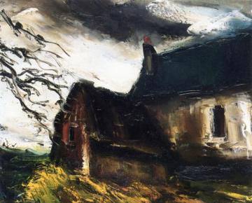 Farm In A Storm Artwork by Maurice De Vlaminck