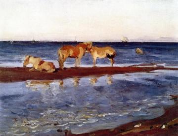 Horses on a Shore Artwork by Valentin Serov