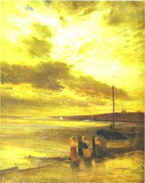 On The Volga Artwork by Alexei Kondratevich Savrasov