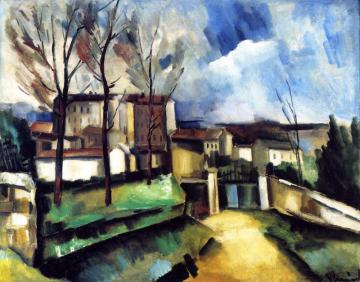 Houses On The Outskirts Of Paris Artwork by Maurice De Vlaminck