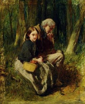 Little Nell And Her Grandfather In The Wood Artwork by Sir William Quiller Orchardson