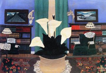 Lilies Artwork by Horace Pippin