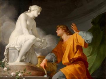 The Origin of Sculpture Artwork by Jean Baptiste Regnault