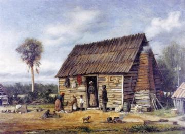 Negro Cabin By A Palm Tree Artwork by William Aiken Walker