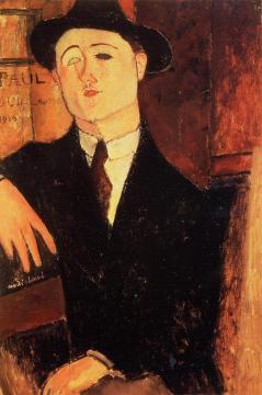 Portrait of Paul Guillaume Artwork by Amedeo Modigliani