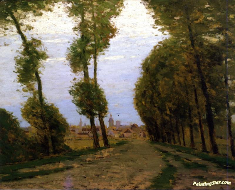 Environs Of Bruges Artwork by Charles Warren Eaton