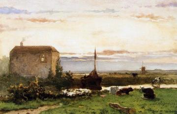 Canal At Rijswijk Artwork by Johan Hendrik Weissenbruch