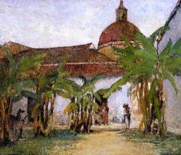 Mexican Quarters, Cuernavaca Artwork by Helen M. Turner