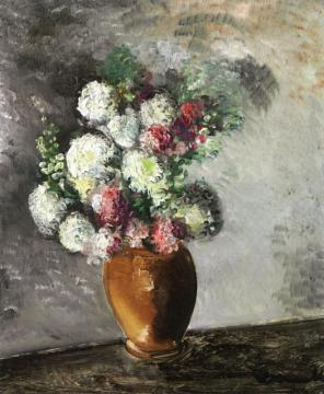 Flowers In A Vase Artwork by Maurice De Vlaminck