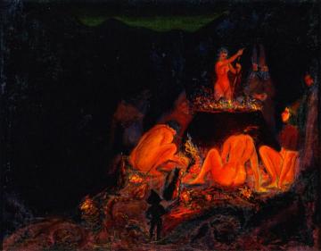 Witches In Saturnalia Artwork by Paul Ranson