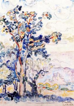 The Eucalyptus Tree Artwork by Paul Signac