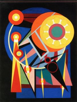 The Sun And The Planets Artwork by Auguste Herbin
