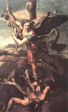 St Michael and the Satan Artwork by Raphael